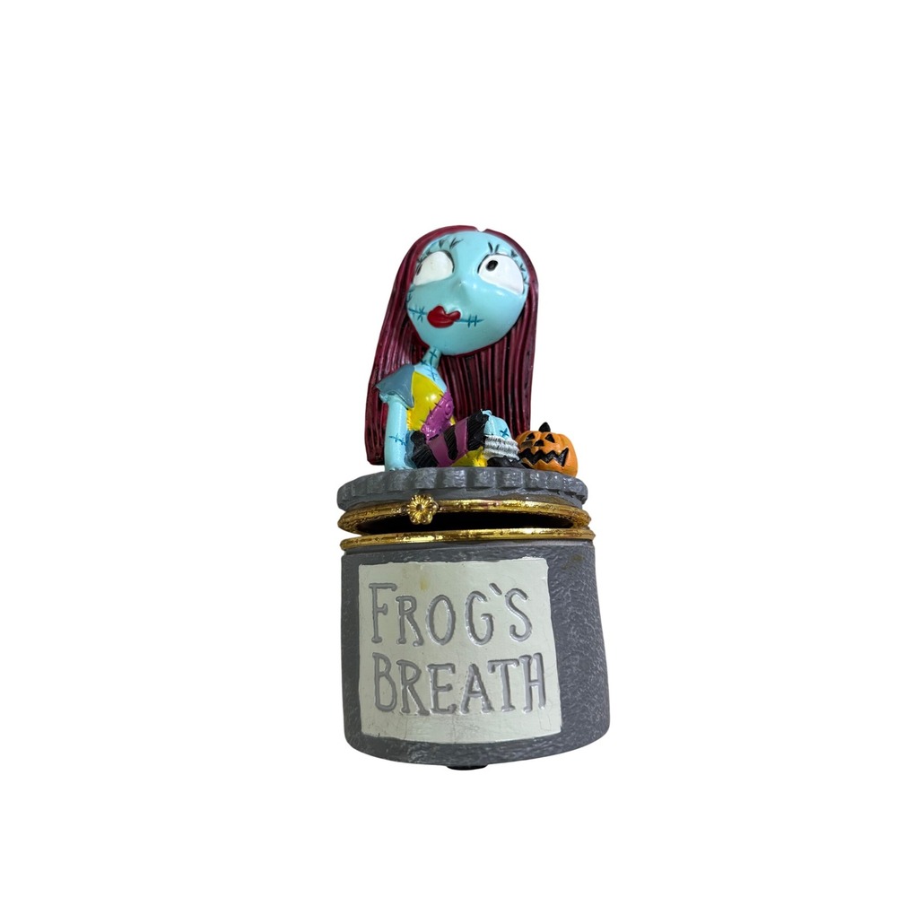 Disney Nightmare Before Christmas Sally Frog's Breath Jewelry Box Gray Halloween